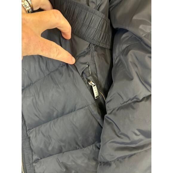 DKNY Navy puffer down 3/4 length coat with belt size 2x * - Picture 12 of 12